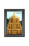 Tirumala Venkateswara Temple Photo - Brown Color Frame, 10x14 Inch | Premium Quality Print |  Perfect for Home and Office Wall Decoration