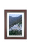 Vaishno devi Temple Photo - Brown Color Frame, 10x14 Inch | Premium Quality Print |  Perfect for Home and Office Wall Decoration
