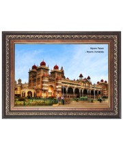 Mysore Palace Photo  Photo - Brown Color Frame, 10x14 Inch | Premium Quality Print |  Perfect for Home and Office Wall Decoration