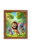 AI Funny AI Funny Lion and elephant & birds Art Picture for Kids Art Picture for Kids - 10x14 inches, Brown Color - Perfect Wall Decor for Children's Room AI Funny AI Funny Lion and elephant & birds Art Picture for Kids Art Picture for Kids - 10x14 inches, Brown Color - Perfect Wall Decor for Children's Room