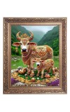 Kamdhenu Cow Big Photo Frame - 10x14 Inches for Home ,Temple & Office Decoration Kamdhenu Cow Big Photo Frame - 10x14 Inches for Home ,Temple & Office Decoration