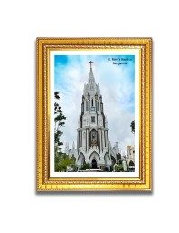 St. Mary Church Church Photo Frame, 10x14 Inches Beautiful Elegant Framed Wall Art of Iconic Cathedral