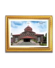 St. Mary Church Church Photo Frame, 10x14 Inches Beautiful Elegant Framed Wall Art of Iconic Cathedral