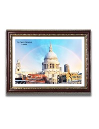 St. Paul Church Church Photo Frame, 10x14 Inches Beautiful Elegant Framed Wall Art of Iconic Cathedral