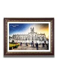 St Paul Church Church Photo Frame, 10x14 Inches Beautiful Elegant Framed Wall Art of Iconic Cathedral