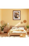 AI Funny AI Funny Cute Dog & Cat  Art Picture for Kids Art Picture for Kids - 10x14 inches, Brown Color - Perfect Wall Decor for Children's Room