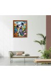 AI Funny AI Funny Cute Dog Art Picture for Kids Art Picture for Kids - 10x14 inches, Brown Color - Perfect Wall Decor for Children's Room