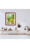 AI Funny AI Funny cute lemon Art Picture for Kids Art Picture for Kids - 10x14 inches, Brown Color - Perfect Wall Decor for Children's Room