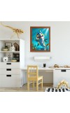 AI Funny AI Funny Dolphin Fish Art Picture for Kids Art Picture for Kids - 10x14 inches, Brown Color - Perfect Wall Decor for Children's Room AI Funny AI Funny Dolphin Fish Art Picture for Kids Art Picture for Kids - 10x14 inches, Brown Color - Perfect Wall Decor for Children's Room