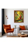 AI Funny AI Funny Lion with Bird Art Picture for Kids Art Picture for Kids - 10x14 inches, Brown Color - Perfect Wall Decor for Children's Room AI Funny AI Funny Lion with Bird Art Picture for Kids Art Picture for Kids - 10x14 inches, Brown Color - Perfect Wall Decor for Children's Room