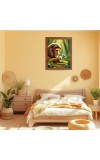 AI Funny AI Funny Lion with bird Art Picture for Kids Art Picture for Kids - 10x14 inches, Brown Color - Perfect Wall Decor for Children's Room AI Funny AI Funny Lion with bird Art Picture for Kids Art Picture for Kids - 10x14 inches, Brown Color - Perfect Wall Decor for Children's Room