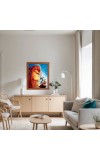 AI Funny AI Funny Lion the king Art Picture for Kids Art Picture for Kids - 10x14 inches, Brown Color - Perfect Wall Decor for Children's Room AI Funny AI Funny Lion the king Art Picture for Kids Art Picture for Kids - 10x14 inches, Brown Color - Perfect Wall Decor for Children's Room