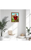 AI Funny AI Funny Motu patlu  Art Picture for Kids Art Picture for Kids - 10x14 inches, Brown Color - Perfect Wall Decor for Children's Room
