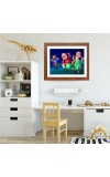 AI Funny AI Funny Motu patlu  Art Picture for Kids Art Picture for Kids - 10x14 inches, Brown Color - Perfect Wall Decor for Children's Room