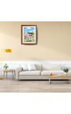 AI Funny AI Funny Nobita Nobi & Shizuka Minamoto Cartoon Art Picture for Kids Art Picture for Kids - 10x14 inches, Brown Color - Perfect Wall Decor for Children's Room