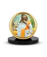 Car Dashboard/Table Top Sri Sri Ravi Shankar Metal Golden Photo Stand – 2x2 Inches, Compact & Stylish Spiritual Display For Car, Home & Office (Pack Of 1) (F24599) Car Dashboard/Table Top Sri Sri Ravi Shankar Metal Golden Photo Stand – 2x2 Inches, Compact & Stylish Spiritual Display For Car, Home & Office (Pack Of 1) (F24599)
