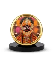 Car Dashboard/Table Top Jay Jagannath Metal Golden Photo Stand – 2x2 Inches, Compact & Stylish Spiritual Display For Car, Home & Office (Pack Of 1) (F24708) Car Dashboard/Table Top Jay Jagannath Metal Golden Photo Stand – 2x2 Inches, Compact & Stylish Spiritual Display For Car, Home & Office (Pack Of 1) (F24708)