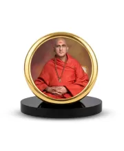 Car Dashboard/Table Top Swami Avdheshanand Giri Maharaj Metal Golden Photo Stand – 2x2 Inches, Compact & Stylish Spiritual Display For Car, Home & Office (Pack Of 1) (F24510) Car Dashboard/Table Top Swami Avdheshanand Giri Maharaj Metal Golden Photo Stand – 2x2 Inches, Compact & Stylish Spiritual Display For Car, Home & Office (Pack Of 1) (F24510)