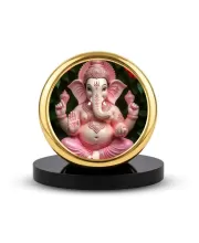 Car Dashboard/Table Top Lord Ganesha Metal Golden Photo Stand – 2x2 Inches, Compact & Stylish Spiritual Display For Car, Home & Office (Pack Of 1) (F24783) Car Dashboard/Table Top Lord Ganesha Metal Golden Photo Stand – 2x2 Inches, Compact & Stylish Spiritual Display For Car, Home & Office (Pack Of 1) (F24783)