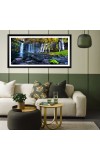 Nature Landscape Floating Frame Scenery Digital Print - 12x24 inch Modern Nature Wall Art for Living Room, Bedroom, Office, Hotels, Drawing Room