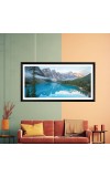 Nature Landscape Floating Frame Scenery Digital Print - 12x24 inch Modern Nature Wall Art for Living Room, Bedroom, Office, Hotels, Drawing Room