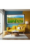 Nature Landscape Floating Frame Scenery Digital Print - 12x24 inch Modern Nature Wall Art for Living Room, Bedroom, Office, Hotels, Drawing Room