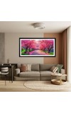 Nature Landscape Floating Frame Scenery Digital Print - 12x24 inch Modern Nature Wall Art for Living Room, Bedroom, Office, Hotels, Drawing Room