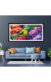 Nature Landscape Floating Frame Scenery Digital Print - 12x24 inch Modern Nature Wall Art for Living Room, Bedroom, Office, Hotels, Drawing Room