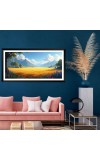 Nature Landscape Floating Frame Scenery Digital Print - 12x24 inch Modern Nature Wall Art for Living Room, Bedroom, Office, Hotels, Drawing Room
