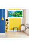 Nature Landscape Floating Frame Scenery Digital Print - 12x24 inch Modern Nature Wall Art for Living Room, Bedroom, Office, Hotels, Drawing Room