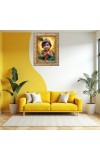 Lord Little Krishna Digital Print Photo 6.7x8.7 inches  (I24) - Vibrant Religious Wall Art for Home or Office Decor.