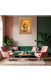 Lord surya Digital Print Photo 6.7x8.7 inches  (I24) - Vibrant Religious Wall Art for Home or Office Decor.