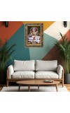 Maa Saraswati Digital Print Photo 6.7x8.7 inches  (I24) - Vibrant Religious Wall Art for Home or Office Decor.