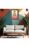 Lord Brahma Digital Print Photo 6.7x8.7 inches  (I24) - Vibrant Religious Wall Art for Home or Office Decor.