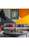 Lord Shiva Digital Print Photo 6.7x8.7 inches  (I24) - Vibrant Religious Wall Art for Home or Office Decor.