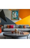 Lord Shiva Digital Print Photo 6.7x8.7 inches  (I24) - Vibrant Religious Wall Art for Home or Office Decor.