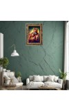 Shree Radha Krishna Digital Print Photo 6.7x8.7 inches  (I24) - Vibrant Religious Wall Art for Home or Office Decor.