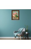 Shri Radha Krishna Digital Print Photo 6.7x8.7 inches  (I24) - Vibrant Religious Wall Art for Home or Office Decor.