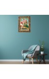 Shri Radha Krishna Digital Print Photo 6.7x8.7 inches  (I24) - Vibrant Religious Wall Art for Home or Office Decor.