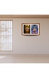 Lord vishnu and shiva Photo Frame - 11x15Inches - Spiritual Artwork for Home Wall Decoration, Puja Room and Office Decoration and Gifting 