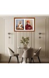 Ramakrishna paramahamsa  and vivekananda Photo Frame - 11x15Inches - Spiritual Artwork for Home Wall Decoration, Puja Room and Office Decoration and Gifting 