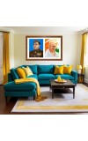 Subhas Chandra Bose and gandhiji Photo Frame - 11x15Inches - Spiritual Artwork for Home Wall Decoration, Puja Room and Office Decoration and Gifting 