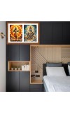 Lord surya and chandra Photo Frame - 11x15Inches - Spiritual Artwork for Home Wall Decoration, Puja Room and Office Decoration and Gifting 