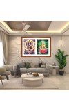 Lord bramha and savithri Photo Frame - 11x15Inches - Spiritual Artwork for Home Wall Decoration, Puja Room and Office Decoration and Gifting Lord bramha and savithri Photo Frame - 11x15Inches - Spiritual Artwork for Home Wall Decoration, Puja Room and Office Decoration and Gifting