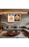 Mitra and agni Photo Frame - 11x15Inches - Spiritual Artwork for Home Wall Decoration, Puja Room and Office Decoration and Gifting 