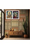 Soma and rohini Photo Frame - 11x15Inches - Spiritual Artwork for Home Wall Decoration, Puja Room and Office Decoration and Gifting 