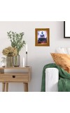 Buddha Photo Frame  10x14 Inches-Brown Wooden Frame for Home , Office & Temple Decoration and Gifting