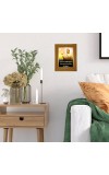 Buddha Photo Frame  10x14 Inches-Brown Wooden Frame for Home , Office & Temple Decoration and Gifting