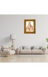 Hanuman ji Photo Frame  10x14 Inches-Brown Wooden Frame for Home , Office & Temple Decoration and Gifting