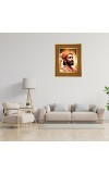 Chhatrapati Shivaji Maharaja Photo Frame  10x14 Inches-Brown Wooden Frame for Home , Office & Temple Decoration and Gifting